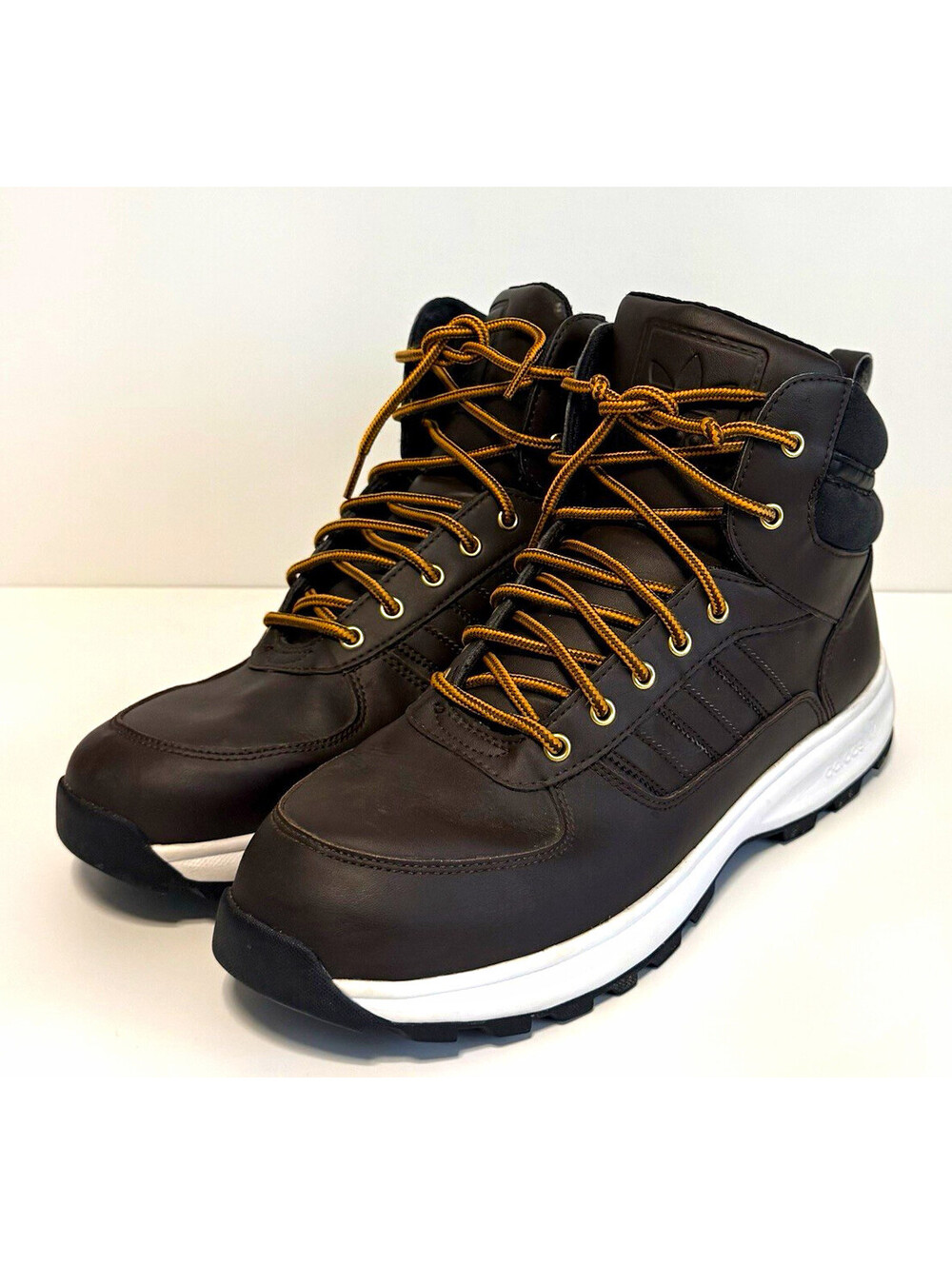 adidas Originals Chasker Winter Boots Men’s 10.5 Brown Leather G95578